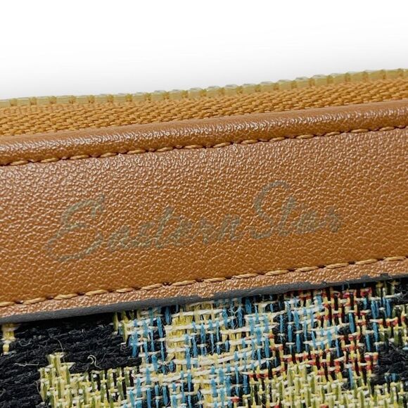 Shein SHEIN Brown Embroidery Carpet Tapestry Women's Long Wallet Grandma Core - Picture 3 of 8